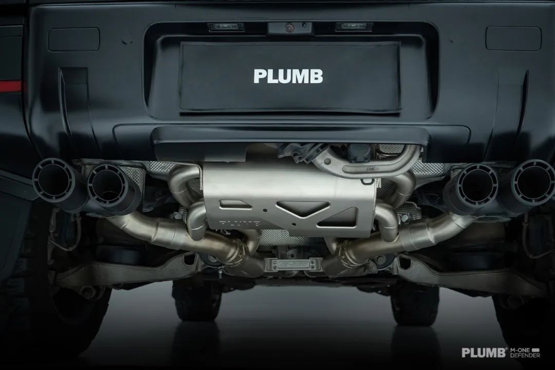 PLUMB "M-one" Series Electronically controlled mid- and rear-end exhaust system For Land Rover Defender 90/110