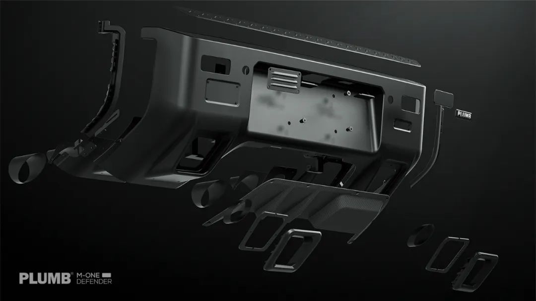 【Pre-sale】PLUMB M-one Rear Bumper Kit for New Defender 90 /110 /130/ Dark Special Edition